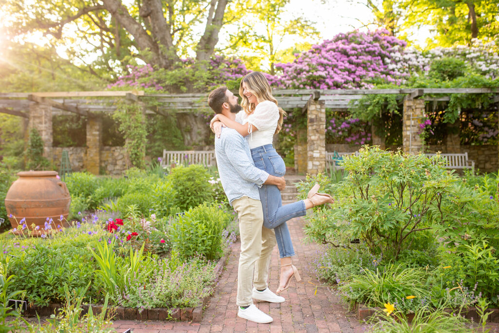 Cross Estate Gardens Engagement Photos