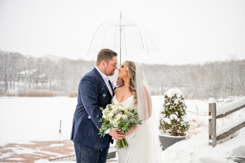 Winter Rock Island Wedding